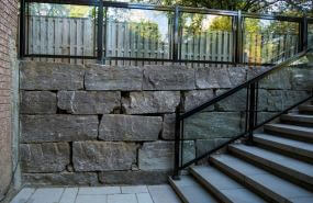 Retaining wall repair project Barrie