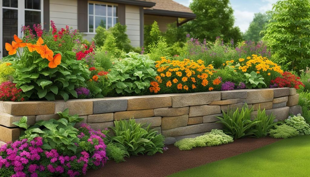 Eco-friendly retaining wall planter image